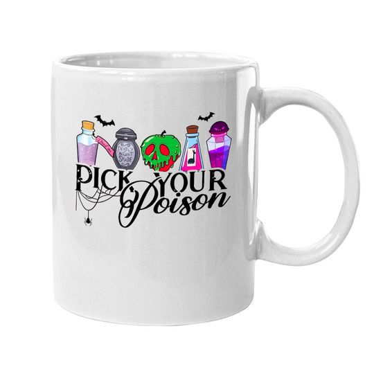 Pick Your Poison Mugs, Disney Villain Mugs, Kuzco Poison Mugs