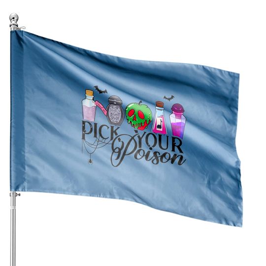 Pick Your Poison House Flags, Disney Villain House Flags, Kuzco Poison House Flags