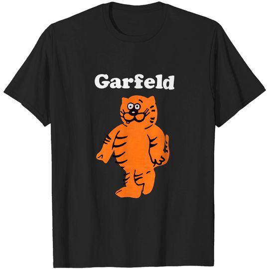 Garfeld bootleg Garfield and Heathcliff cat t-shirt