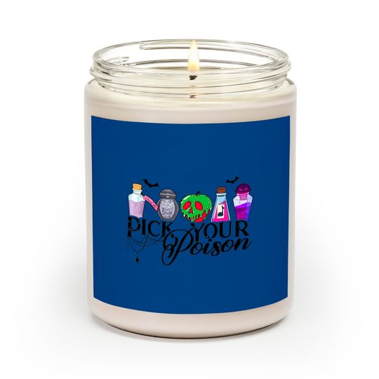 Pick Your Poison Scented Candles, Disney Villain Scented Candles, Kuzco Poison Scented Candles
