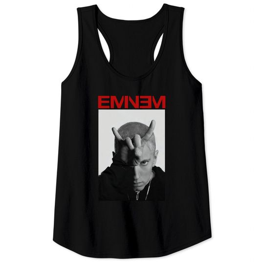 Eminem Horns Shirt, Eminem Rapper, Rapper Tank Tops, Music Lover
