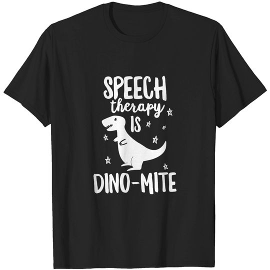 This SLP Is Dino-Mite Funny Speech Therapy T-Shirt Teacher - Speech Therapy - T-Shirt