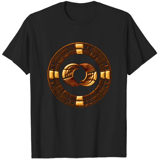 Maya Time-Wheel - crop circle - Silbury Hill T-shirt