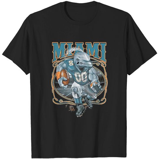 Wild Bobby Miami Fans Miami Dolphins Football T-Shirt