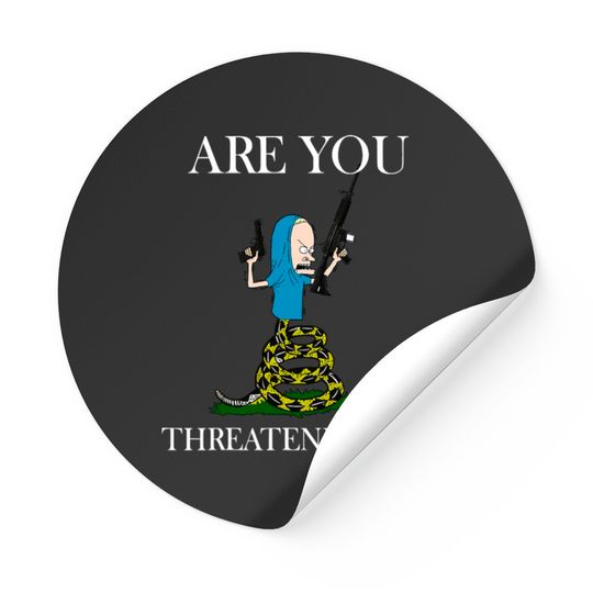 Discover Are You Threatening Me Halloween Welcome Stickers