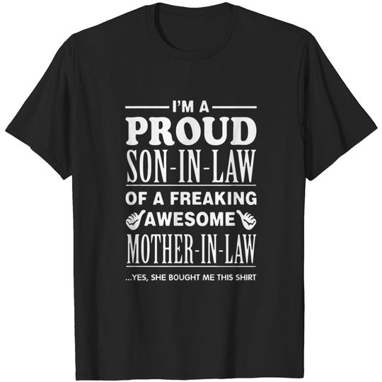 Law enforcement - Men's I'm A Proud Son- In- Law T-shirt