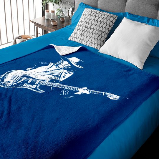 Stevie Ray Vaughan vintage style blues rock strato Baby Blankets