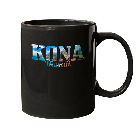 Kona Hawaii Hawaiian Islands Surf Surfing Surfer Gift Pullover Mugs