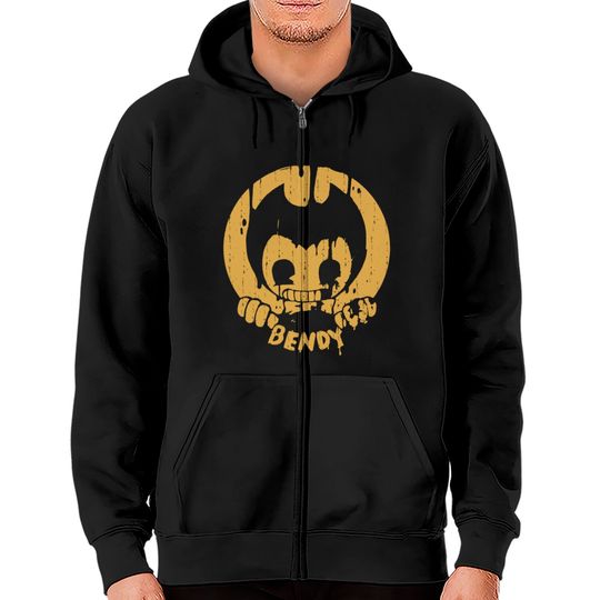 Bendy Ink Zip Hoodies