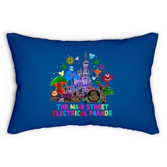 Main Street Electrical Parade Lumbar Pillows, Disneyland 2022 Lumbar Pillow, Disney trip Lumbar Pillow
