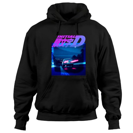 Initial D Neon AE86 Classic Hoodies