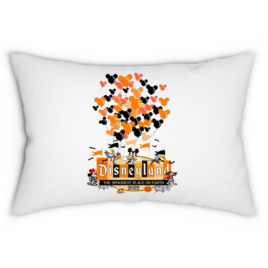 Disneyland Halloween 2022 the spookiest place on earth Lumbar Pillows