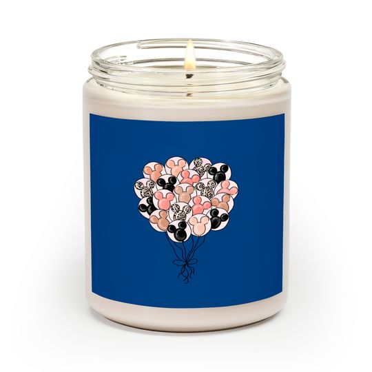 Mickey Balloons Scented Candles, Disney Balloon Scented Candles, Disney Balloon Scented Candles