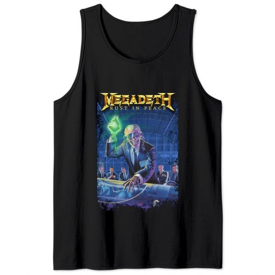 Megadeth Rust In Peace 30Th Anniversary Tank Tops