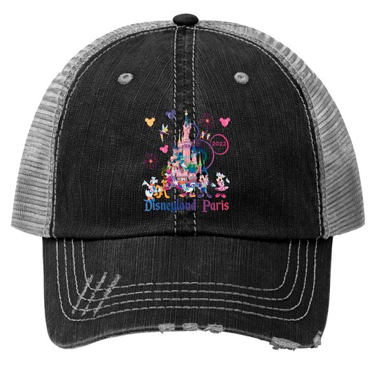 Disneyland Paris Trucker Hat, Disneyland Paris 30th Anniversary Trucker Hats