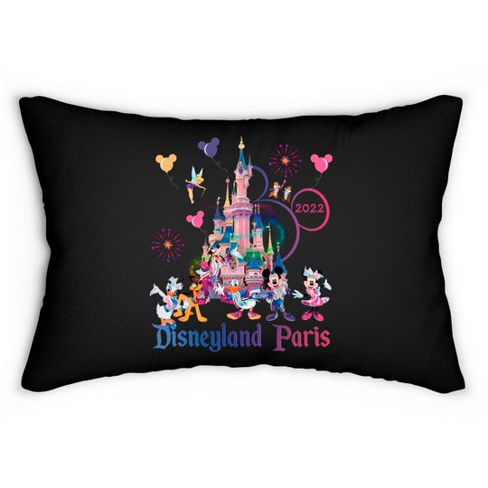 Disneyland Paris Lumbar Pillow, Disneyland Paris 30th Anniversary Lumbar Pillows