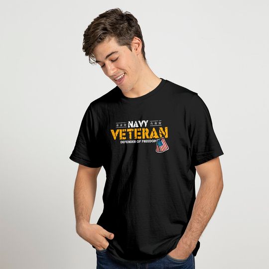 US Navy Veteran Army Dad Military Veterans Day T-shirt