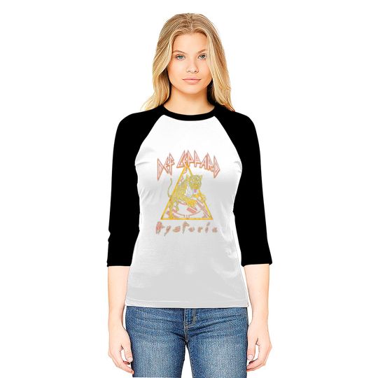 Def Leppard Baseball Tees, Hysteria Album Pouncing Leopard Art Shirt