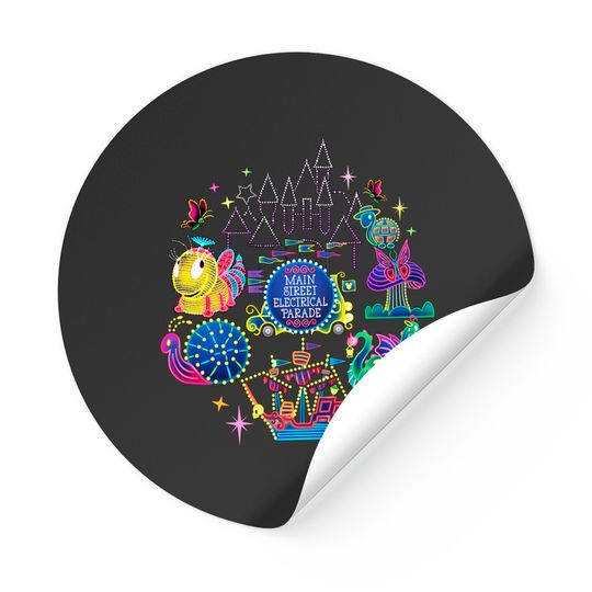Main Street Electrical Parade Stickers, Disney Family Vacation Stickers, Disney Parade Stickers