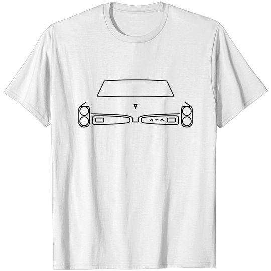 Discover Pontiac GTO outline graphic (black) - Gto - T-Shirt
