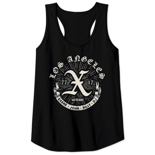 Discover n€w d€sign 40 Years The X Band b€st s€ll€r Tank Tops