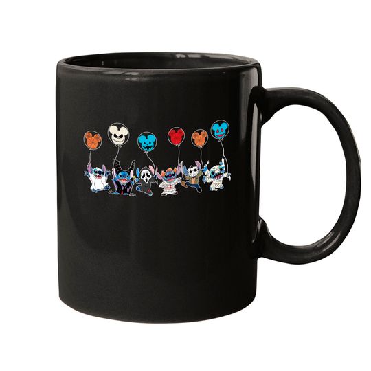 Stitch Halloween Mugs, Disneyland Halloween Mugs