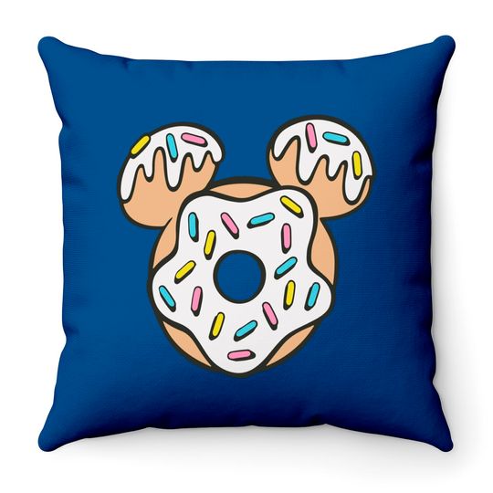 Disney Mickey Donut Head Pullover Throw Pillows