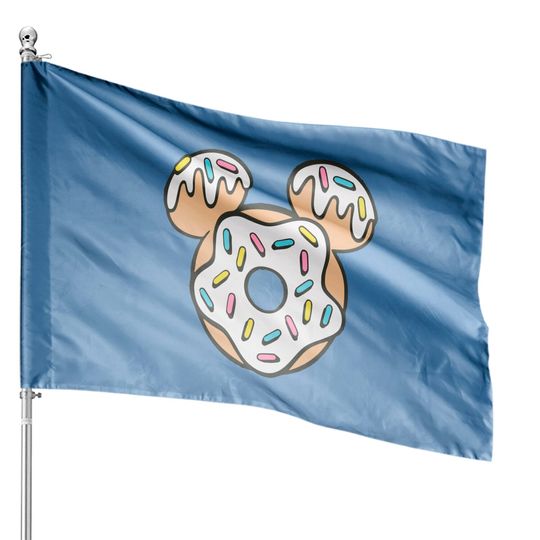 Discover Disney Mickey Donut Head Pullover House Flags