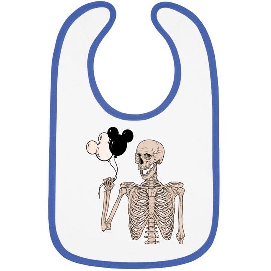 Skeleton Bibs, Mickey Balloon Bibs, Disney Trip Bibs