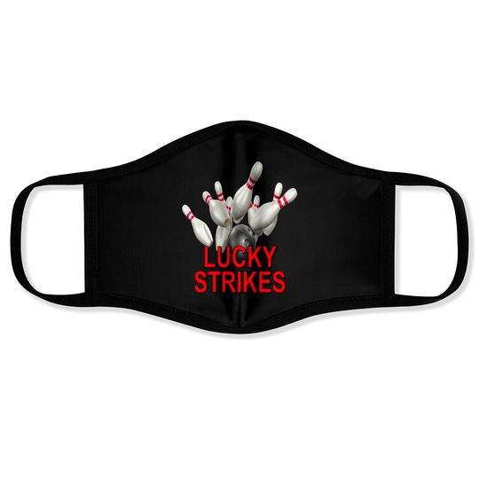 Discover Bowling Team Lucky Strikes Face Masks