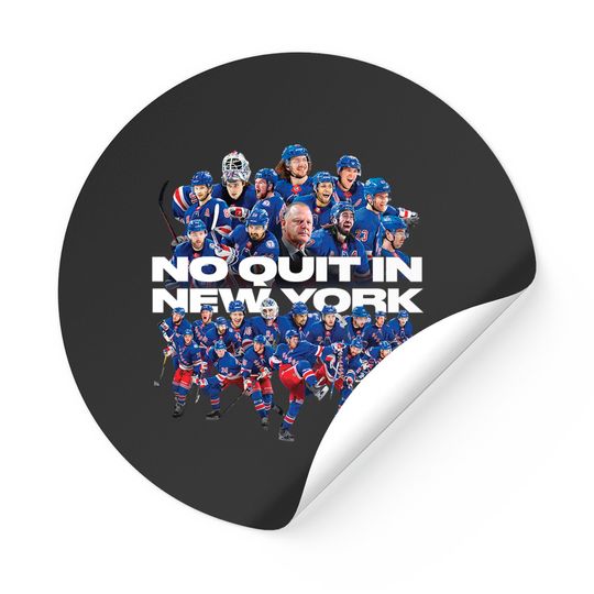 NY Rangers New York No Quit, NY Rangers Stickers