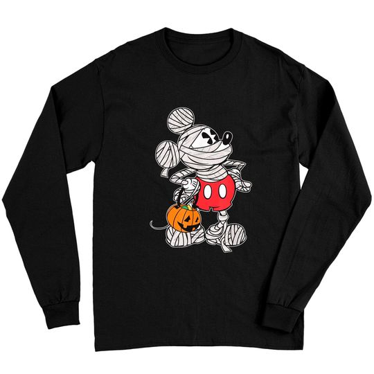 Mickey Mouse Mummy Halloween Disney Funny Vintage Unisex Long Sleeves
