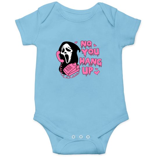 No You Hang Up Onesies, Ghostface Onesies, Scream Movie Onesies