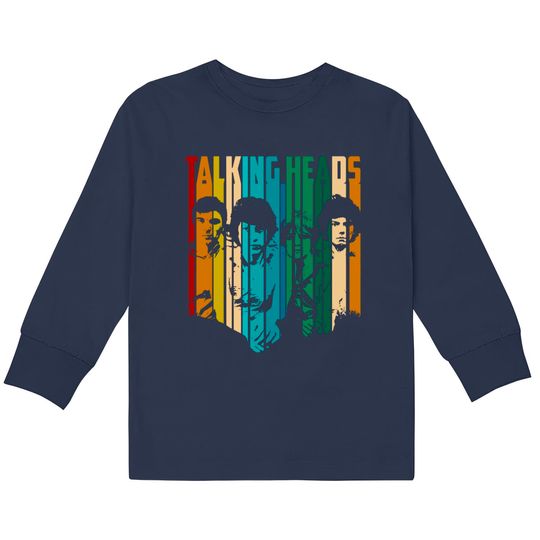 Retro Vintage Talking Heads Band Band Kids Long Sleeve T-Shirts, Talking Heads Shirt