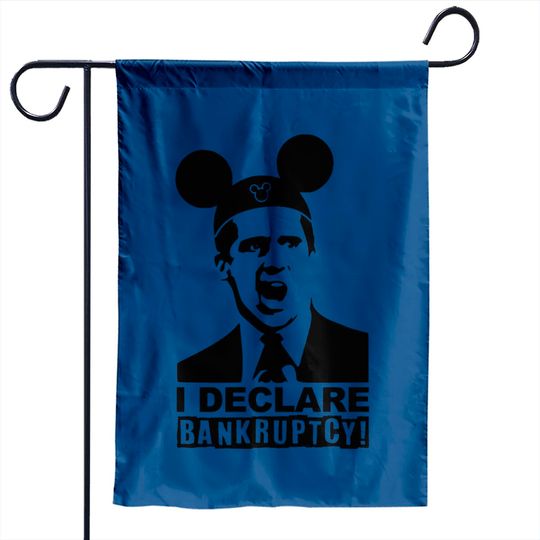 I Declare Bankruptcy Disneyworld Garden Flags, Funny Disney Garden Flags, Magic Kingdom Garden Flags