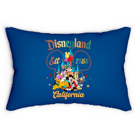 Vintage Disneyland Lumbar Pillows, Disneyland 1955 Lumbar Pillows