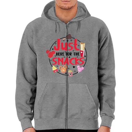 Discover I'm Just Here For The Snacks, Disney Group Zip Hoodies