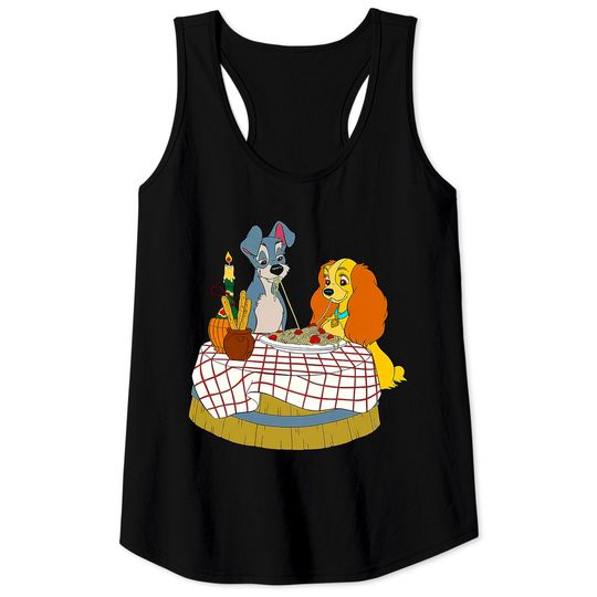 Disney Lady and Tramp Bella Notte Spaghetti Tank Tops
