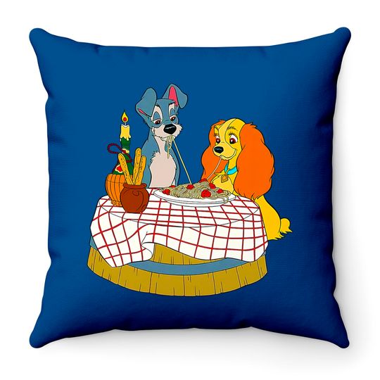 Disney Lady and Tramp Bella Notte Spaghetti Throw Pillows