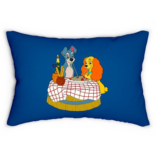 Disney Lady and Tramp Bella Notte Spaghetti Lumbar Pillows