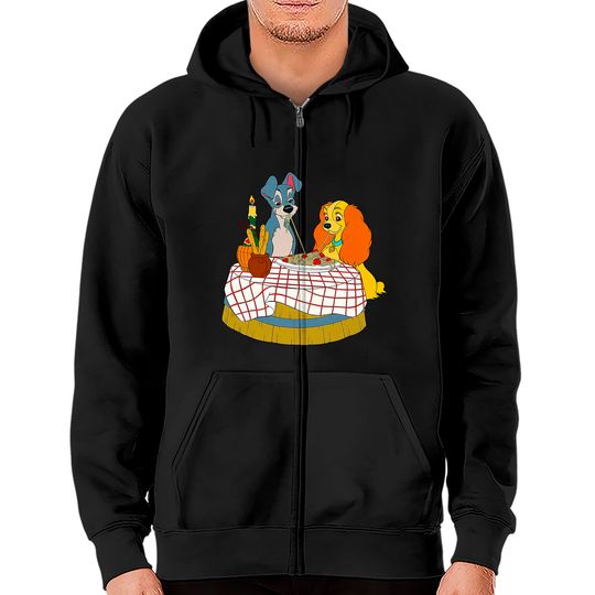 Disney Lady and Tramp Bella Notte Spaghetti Zip Hoodies