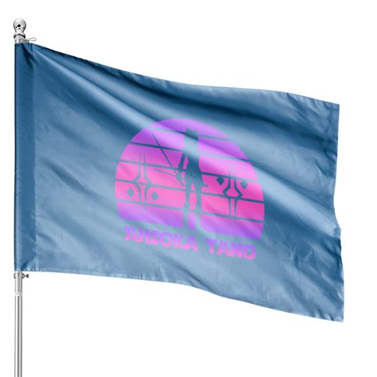 Ahsoka tano - Synthwave House Flags