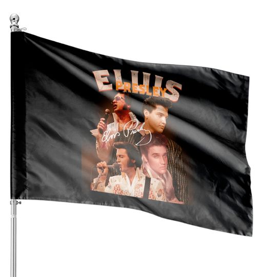 Elvis Presley Vintage House Flags, Elvis Presley Official, King Of Rock, Elvis Presley 2022 House Flag