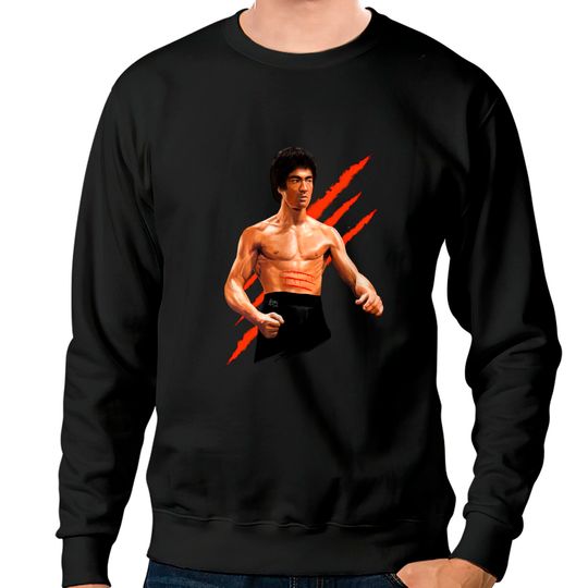 Bruce Lee The Legend - Bruce Lee Dragon Kungfu Martial Art - Sweatshirts