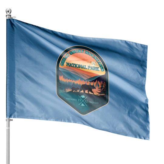 Great Smoky Mountains National Park EST 1932 Souvenir Hiking - Great Smoky Mountains National Park - House Flags