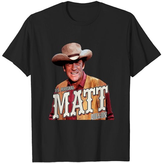 Discover Gunsmoke T-ShirtUS Marshal Matt Dillon from Gunsmoke T-Shirt