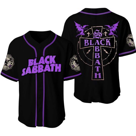 Black Sabbath Baseball Jersey Shirt