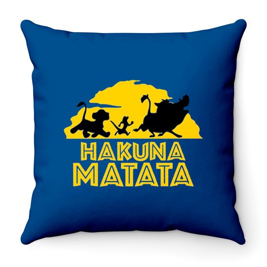 Hakuna Matata Throw Pillows, Animal Kingdom Throw Pillow, Disney Family Throw Pillow