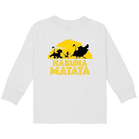Hakuna Matata Kids Long Sleeve T-Shirts, Animal Kingdom Shirt, Disney Family Shirts