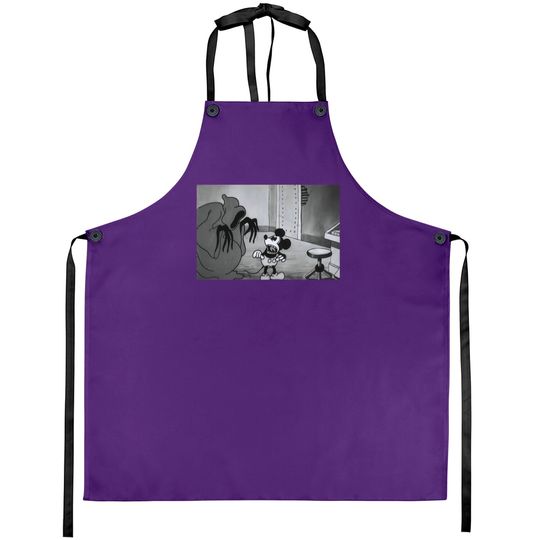 Mickey Mouse The Haunted House 1929 Apron, Silly Symphony Aprons, Disney Disneyland Fall Trip, Disney Halloween Gift, Magic Kingdom
